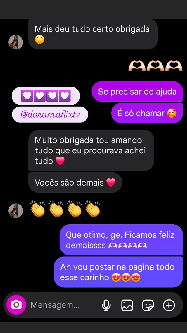 Cliente feliz - Achei tudo que procurava